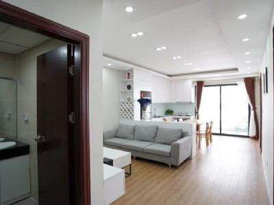 Cho thuê chung cư 219 Trung kính, căn góc sáng 74m, 02 phòng ngủ, phòng khách, bếp, 2 Wc, full đồ