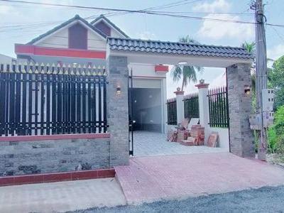 BÁN NHÀ chữ L mái Thái hướng Tây 8x32m mới xây ấp Ninh Phú, xã Bàu Năng, H.Dương Minh Châu