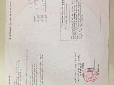 Bán đất chính chủ tại phố Hoa Lâm, P. Việt Hưng Diện tích 42,4m2