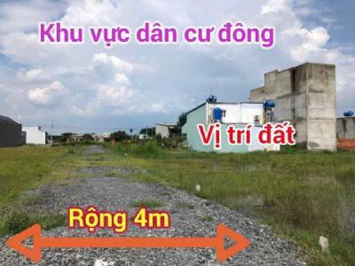 Đất trung tâm thị trấn Đức Hoà 950tr Diện tích 5x25m thổ cư 100%