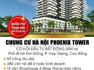 Bán Shophouse 4 tầng và căn hộ khách sạn tại mặt phố đi bộ Kim Đồng, TP. Cao Bằng