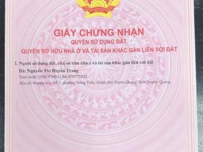 cần bán ô đất đối diện nhà khách Minh Thanh (Nông Tiến), lô mặt ngoài, gần cầu Tình húc