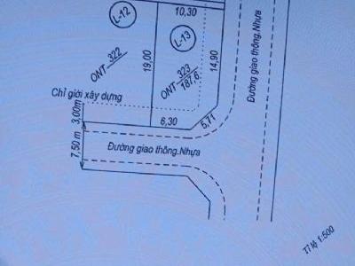 Bán đất Hướng đông nam Dt 10,3x18 Đường 10,5m Giá chỉ 2ty2xx
