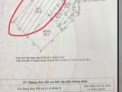 bán mảnh đất ở số nhà 19 ngõ 126 Kim Giang 170m