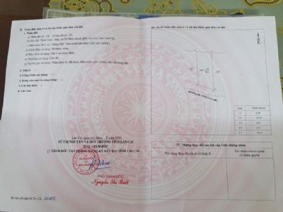 Chỉ có 300tr mảnh đất mặt đường chính kinh doanh thuận lợi Bìa đỏ trao tay, Lào Cai