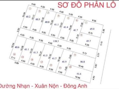 Chính chủ mở bán lô đất đẹp như Hoa Hậu. Đường Nhạn,  Xã Xuân Nộn, Huyện Đông Anh, TP Hà Nội.