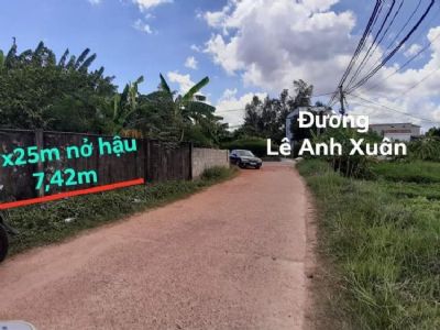 Bán đất Mặt tiền đường lê anh xuân Diện tích 6x25 nở hậu 7 Giá chỉ 7xx
