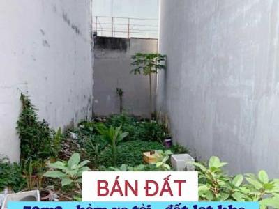 Bán đất lọt khe hxh 70m2 ( 4x18 ) sát mt Nguyễn Thị Đặng , ngay UBND P. Tân Thới Hiệp - 4 tỷ nhỉnh