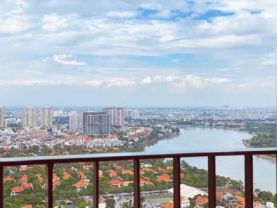 Cho Thuê CC 24 Quận Masteri Thảo Điền Q2 2pn 2wc có ban công 71m2 tầng siêu cao không bị nắng