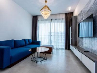 Cho thuê Goldview 346 Bến Vân Đồn q4 2 phòng ngủ, 2 toilet.  Full nội thất.