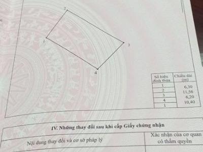 Chính chủ cần tiến bán gấp lô 70m2, MT6m2 nở hậu,  Hướng đông nam, chính chủ khẩu TP Bắc Ninh