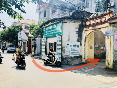 Bán nhà Đường Chùa Võ kéo dài từ đường La Nội sang khu C39 Geleximco.