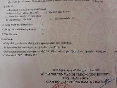 BÁN CĂN NHÀ 1 MÊ MẶT TIỀN KHU HÀ THANH Nhà 1 mê xây kiên cố ,đầy đủ công năng sử dụng 2pn