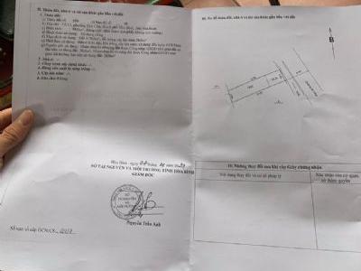 Mình cần bán lô đất chính chủ  tại tổ 12 phường dân chủ, tp hòa bình Dt 70m2 đất ở và cây lâu năm