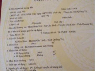 Bán Đất rộng, mặt tiền đường nhựa rộng Diện tích: 12*30 Giá: 2xx Ih. 0878134229