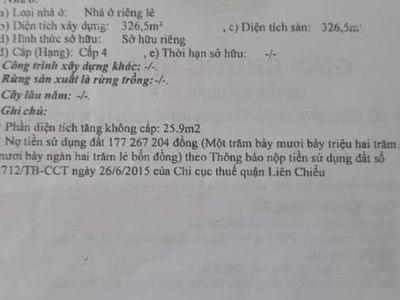Bán lô đất đẹp Kiệt 4m PHẠM NHƯ XƯƠNG Lô số 5 trong sơ đồ tách thửa Dt 64m2