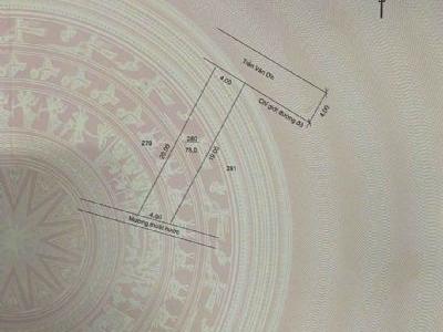 Bán Nền Đường Trần Văn Ơn P8 Cà Mau DT 4m x 20m full thổ cư Hướng Tây Bắc Nền nằm ngay chợ phường 8