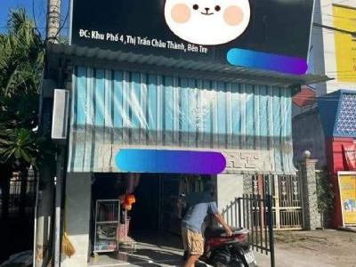 Bán Nhà mặt tiền 1T1L ngay ngã 4 huyện Thị Trấn Châu Thành Bến Tre
