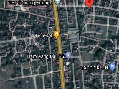 Bán Đất ngay trung tâm huyện quảng xương gần chợ,trường c1,2,mn khu hành chính huyện dân cư đông