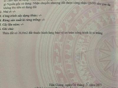 BÁN MỘT NỀN TẠI XÃ VỊ THẮNG, VỊ THUỶ, HẬU GIANG khu dân cư đông đúc, thuận tiện đi lại