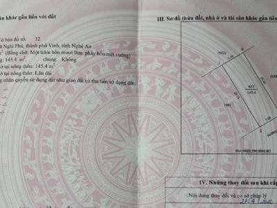 Bán đất đẹp xóm 23 Nghi phú, Vinh, Nghệ An. Gần kho bạc, bv quốc tế Lh: 0966966332