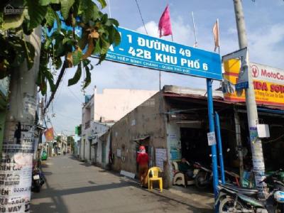 cho thuê nguyên căn nhà. Đường trước nhà 6m, cách 1 căn là đường số 48, phường Hiệp Bình Chánh, TD