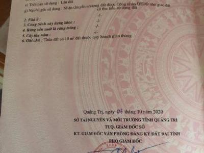 chính chủ kẹp tiền cần chuyển dượng lô đất khu phố 3 tt cửa việt bên chợ cửa việt gần cảng cá
