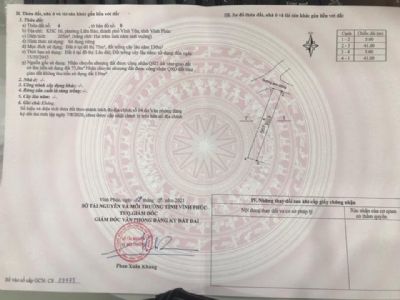Do không có nhu cầu sử dụng chính chủ bán lô đất phường Liên bảo Vĩnh yên, vị trí đẹp đường to