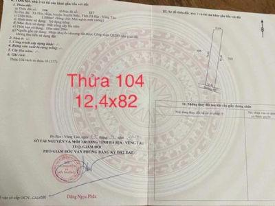 Lên 3 lô siêu đẹp Đất xã Hoà Hiệp, huyện Xuyên Mộc, tỉnh BRVT. Dt 1000m2, ktc, mt đường đất 5m
