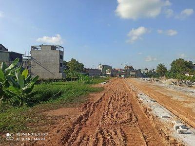 Đất phân lô khu tái định cư Tổ 8 Phường Nông Tiến khu đất đang làm hạ tầng