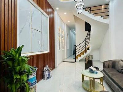 42m2 - PHÚ NHUẬN 4 TẦNG BTCT- 3 GÁC SÁT MẶT TIỀN VÀI BƯỚC -SỔ VUÔNG A4 - NHÀ MỚI ĐẸP Ở NGAY ĐÓN TẾT