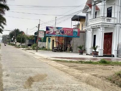 Một lô đất với nhiều công năng. Điện, đường, trường, trạm... Tại khu đấu giá Hưng Long Ninh Giang