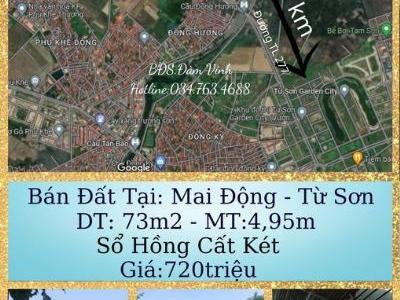 Chỉ Với 720triệu Sở Hữu Nhà Ở Ngay Mai Động - TP. Từ Sơn