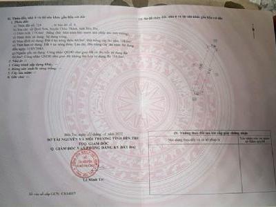 Chủ cần bán 1 thửa đất ở Qưới Sơn, Châu Thành , Bến Tre