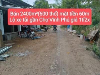 Chính chủ cần bán mảnh đất đẹp diện tích 2400m²(60x55) có 600 thổ cư tại Thoại Sơn An Giang