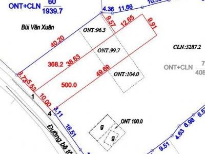 Cắt bán nhanh lô đất có dt 368m2 tại Lương Sơn Hoà Bình