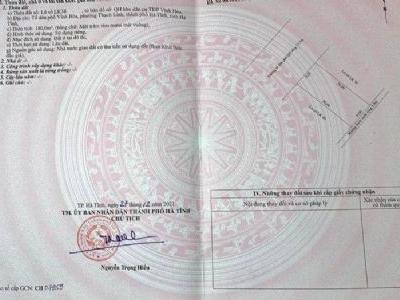 BÁN ĐẤT QH Phường thạch linh,thành phố hà tĩnh