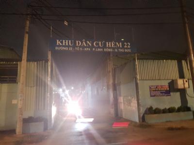 Do gia đình thiếu nợ ngân hàng nên cần bán miếng đất ở đường 22 phường Linh Đông, Quận Thủ Đức