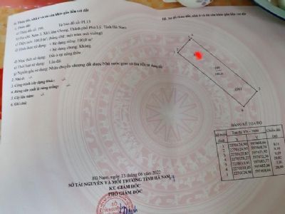Chính chủ cần ra nhanh lô đất xóm 3 liêm chung.Thành phố phủ Lý Hà Nam
