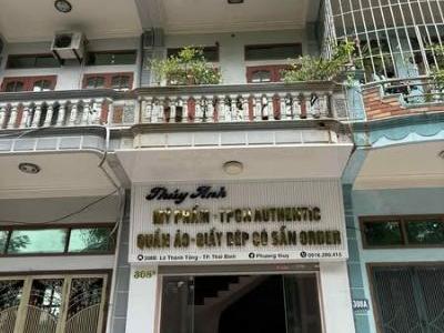 Cho thuê nhà 4 tầng mặt đường Lê Thánh Tông - TP Thái Bình đối diện chợ Đề Thám