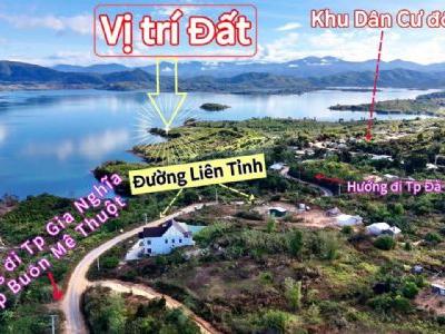 Bán 10.000m2 đất view hồ hình chiếc lá độc nhất vô nhị tại hồ Nam Ka, đất có 220m mặt tiền hồ