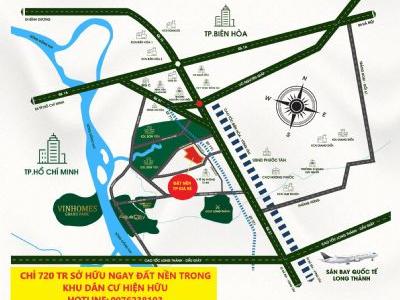 Đất nền trung tâm thành phố Biên Hòa giá chỉ 1,1 tỷ