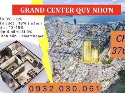 grand center quy nhơn 4 mặt tiền chỉ 37tr/m2 , bàn giao hoàn thiện cao cấp smarthome 0932030061