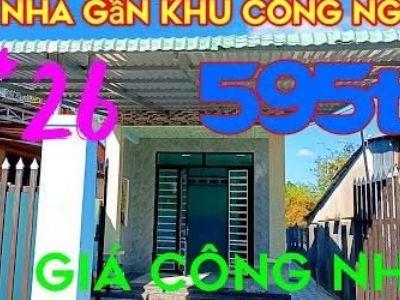 Bán nhà mới xây huyện Châu Thành Tây Ninh gần khu công nghiệp 5x26 hướng Tây Nam HẾT NHÀ ĐẤT 595tr