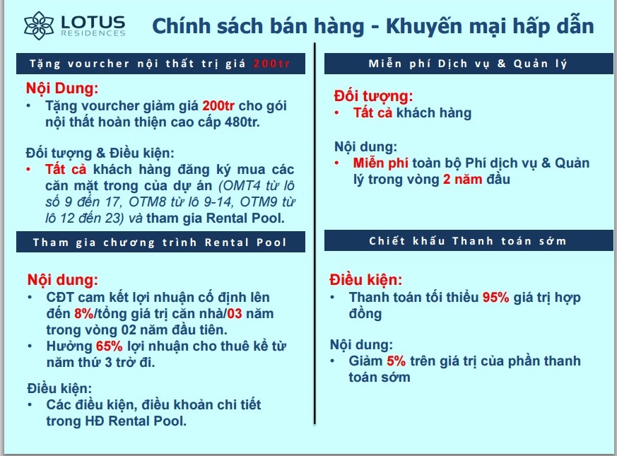 Chính sách bán hàng - Khuyến mại