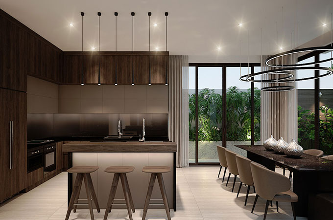 Khu bếp ăn - Biệt thự 2 tầng có bể bơi