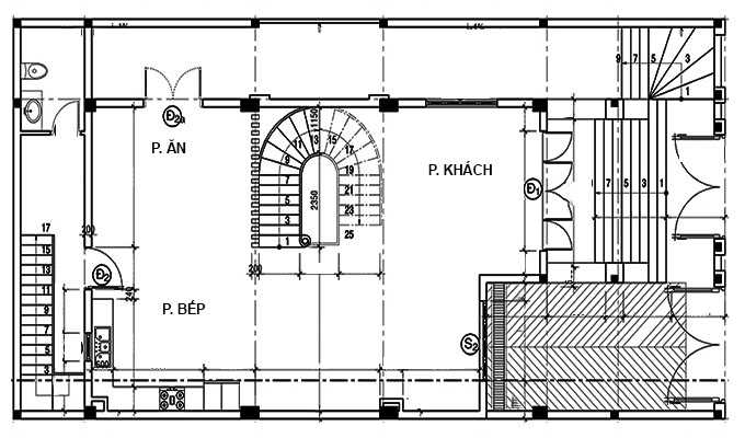 MB1 - Thiết kế biệt thự 4 tầng tân cổ điển 200m2 tại Hải Dương