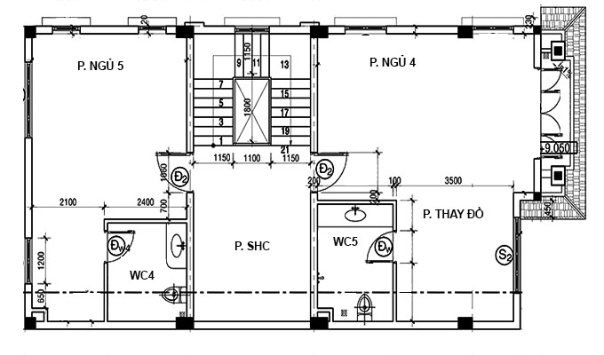 MB3 - Thiết kế biệt thự 4 tầng tân cổ điển tại Hải Dương 200m2 