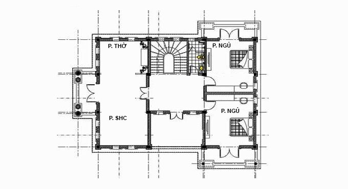 MB3 - Biệt thự tân cổ điển Pháp 3 tầng tại Hải Dương 120m2