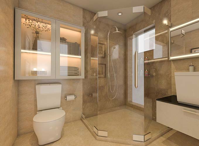 Phòng WC - Nhà phố 4 tầng hiện đại tại Hải Dương